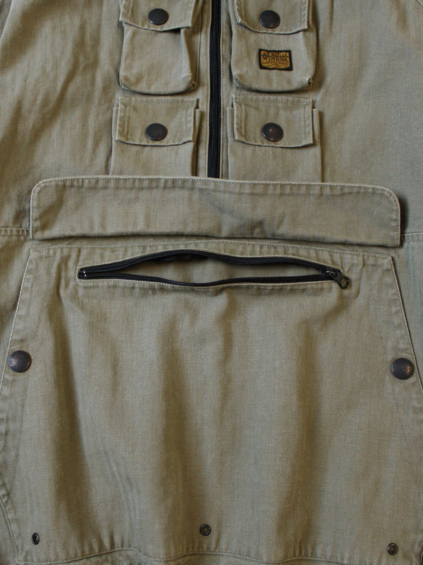 Kapital Herringbone Nickel 6 Anorak jacket