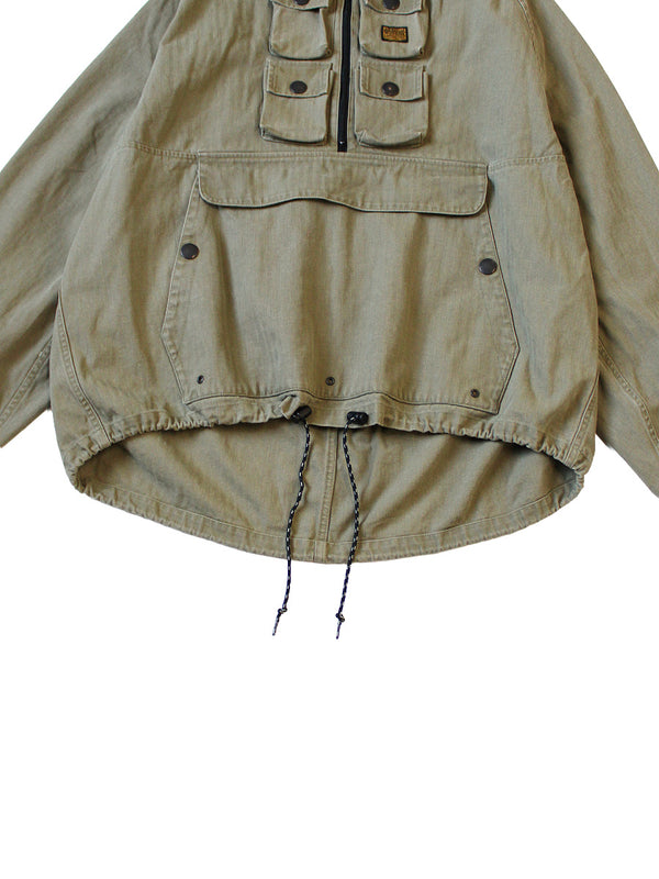 Kapital Herringbone Nickel 6 Anorak jacket