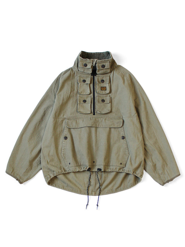 Kapital Herringbone Nickel 6 Anorak jacket