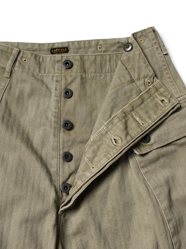 Kapital Herringbone Cargo Monkey Pants