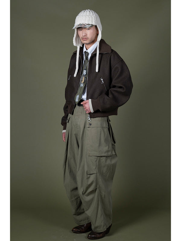 Kapital Herringbone Cargo Monkey Pants