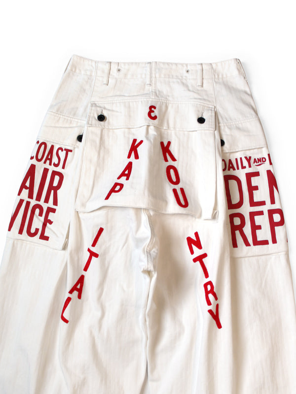 Kapital Herringbone Cargo Monkey Pants