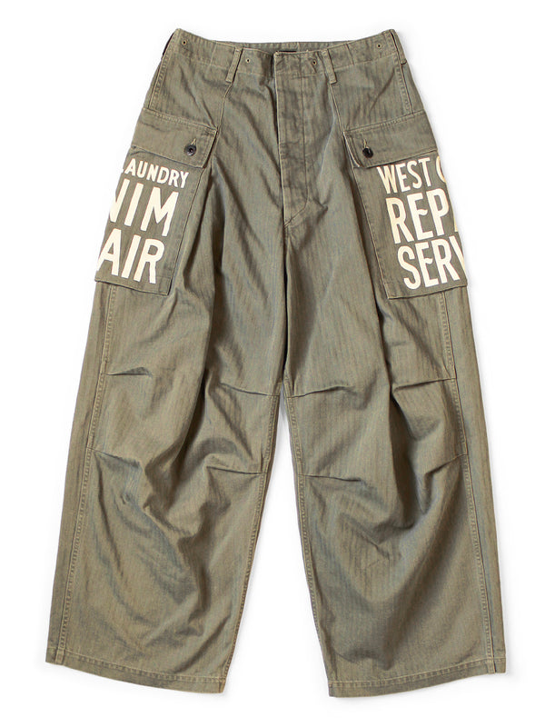 Kapital Herringbone Cargo Monkey Pants
