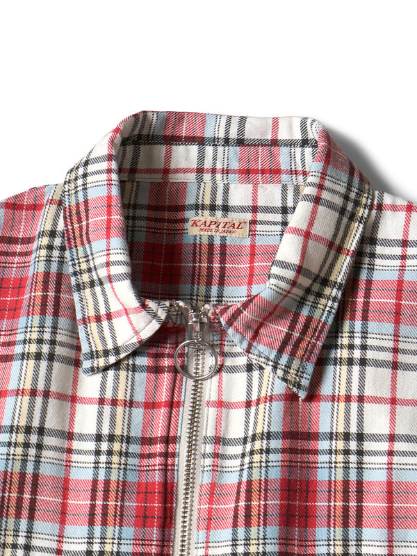 Kapital Columbia-check drizzler work shirt (long sleeve)