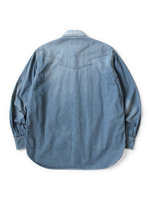Kapital 8oz Denim Thunderbird Husky Western Shirt (Processed)