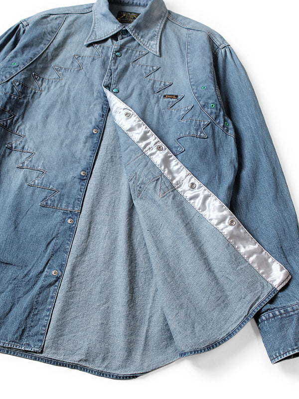Kapital 8oz Denim Thunderbird Husky Western Shirt (Processed)