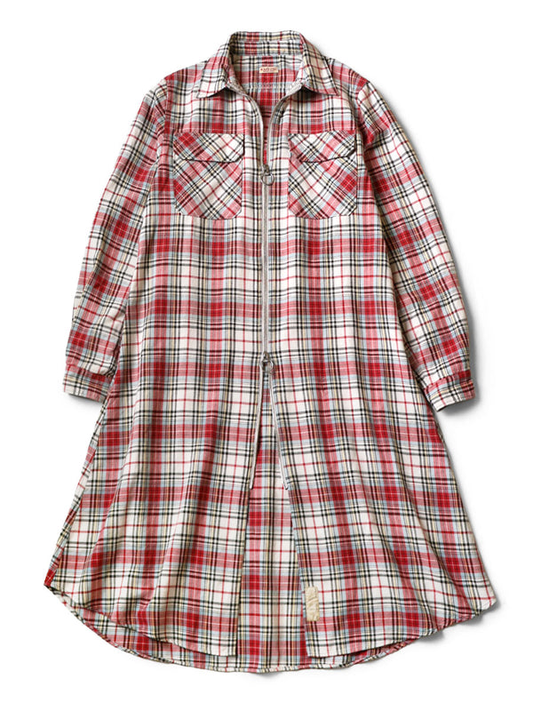 Kapital Columbia-check Drizzler Work Shirt Dress