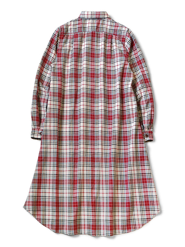 Kapital Columbia-check Drizzler Work Shirt Dress
