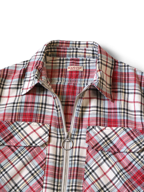 Kapital Columbia-check Drizzler Work Shirt Dress