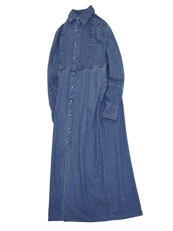 Kapital 8oz Denim Pintuck Sundance Dress