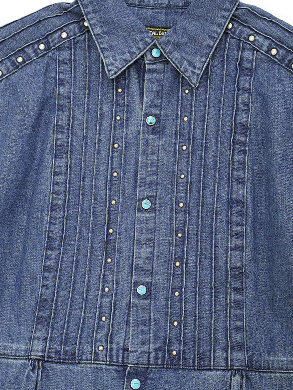 Kapital 8oz Denim Pintuck Sundance Dress