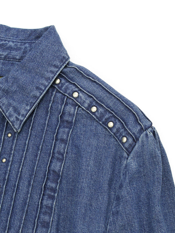 Kapital 8oz Denim Pintuck Sundance Dress