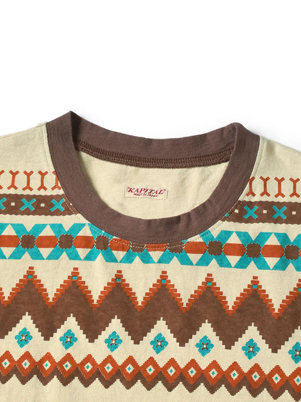 Kapital 20/-Tenjiku Ringer T-shirt (Powwow pt)