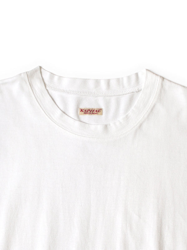 Kapital Hand-Dyed Indigo Fishing Print T-Shirt Tee