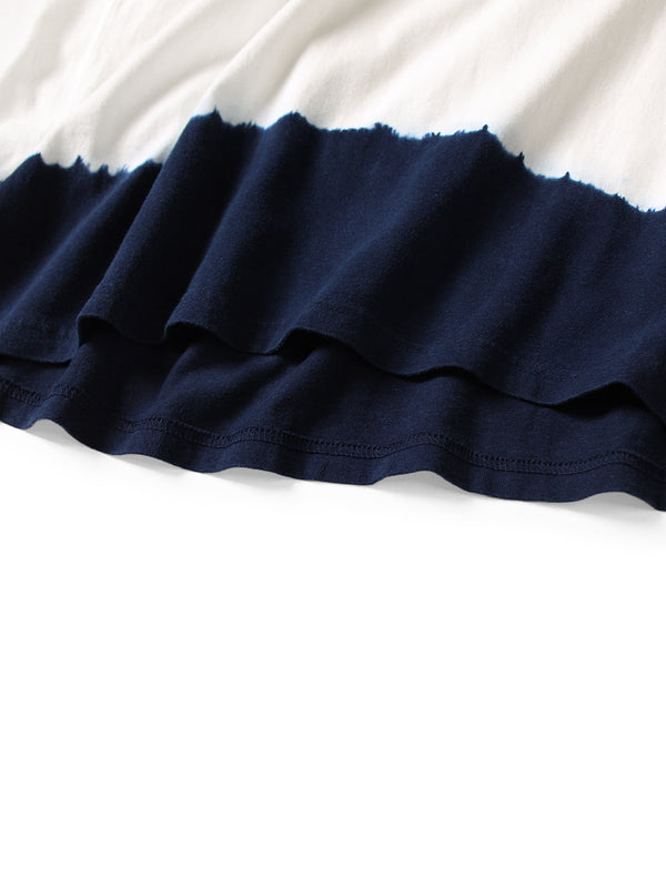 Kapital Hand-Dyed Indigo Fishing Print T-Shirt Tee