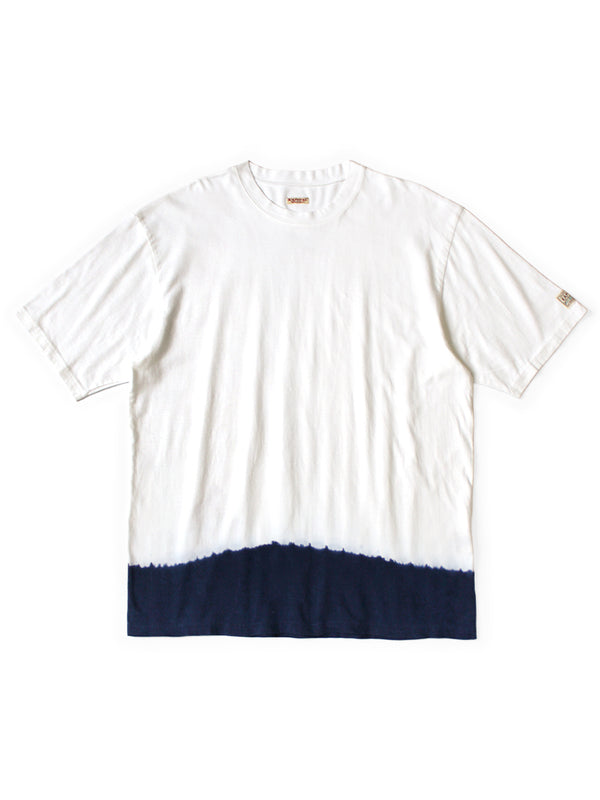 Kapital Hand-Dyed Indigo Fishing Print T-Shirt Tee