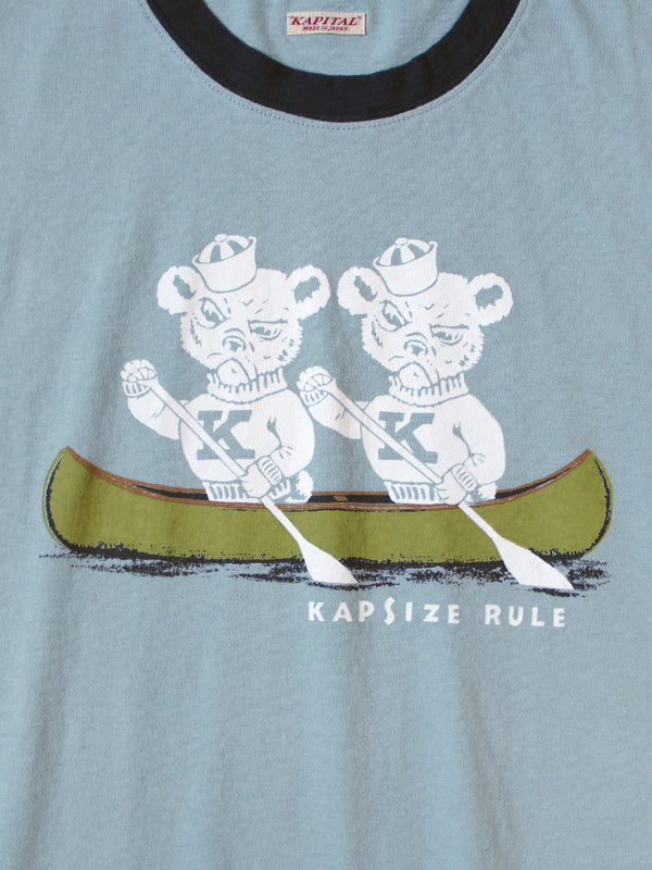 Kapital 20 Jersey Ringer T-shirt (`K` BEARpt) Tee