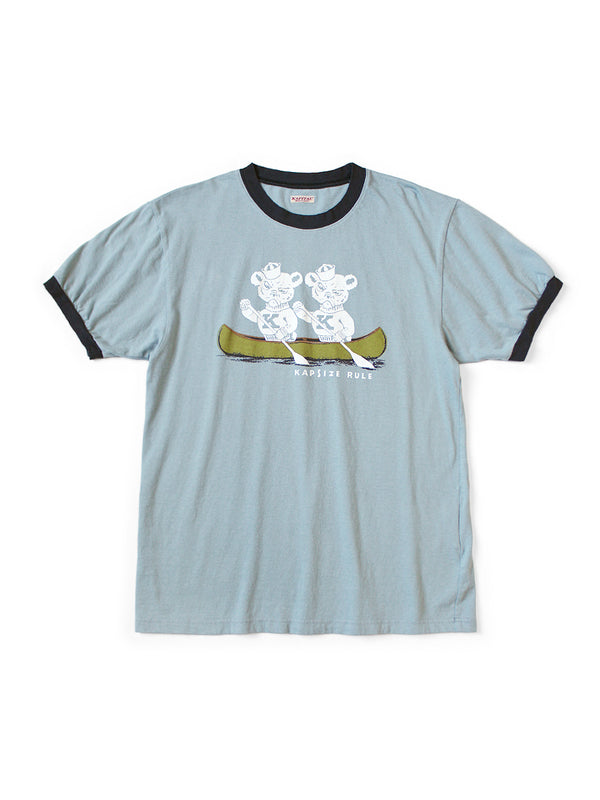 Kapital 20 Jersey Ringer T-shirt (`K` BEARpt) Tee