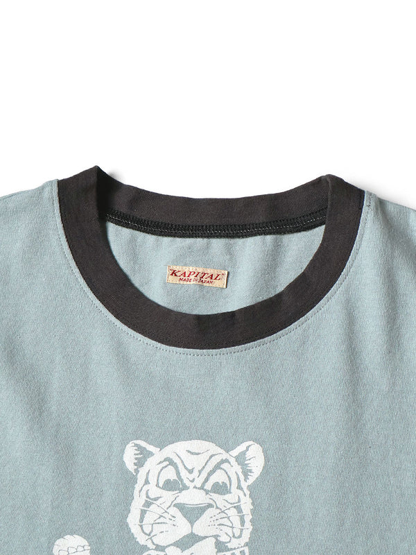 Kapital 20/- Jersey Ringer T-Shirt (`T` TIGERpt)