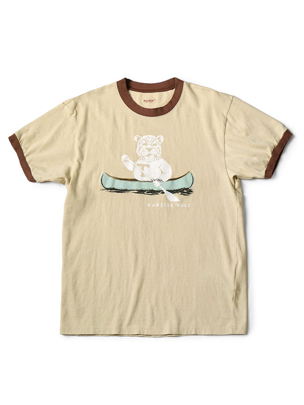 Kapital 20/- Jersey Ringer T-Shirt (`T` TIGERpt)