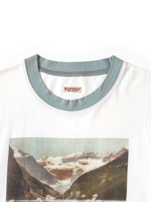 Kapital Churchill Lake Print Ringer T-shirt tee