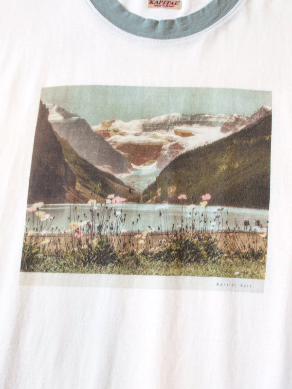 Kapital Churchill Lake Print Ringer T-shirt tee