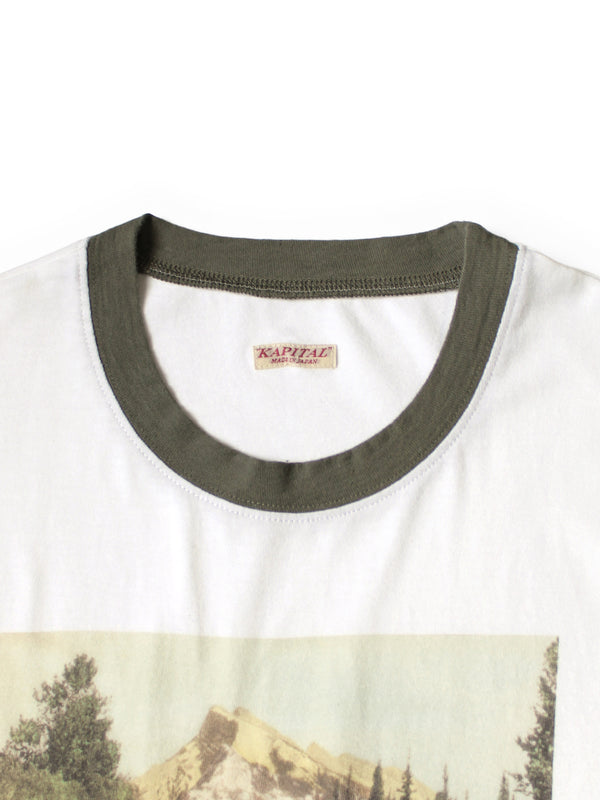 Kapital Lake Print Ringer T-shirt Tee