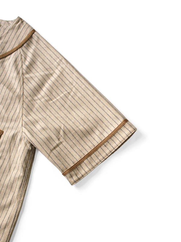 Kapital Wool Stripe (Thin) GREAT WOMEN Baseball Shirt