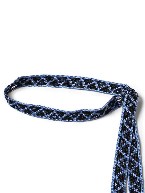 Kapital Macrame Maxi Belt (Chippewa Basket Mountain Pattern)