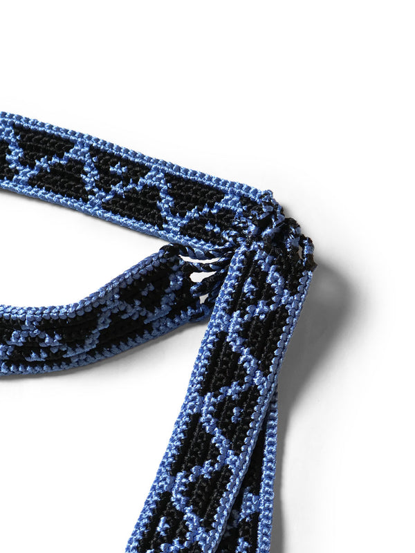Kapital Macrame Maxi Belt (Chippewa Basket Mountain Pattern)