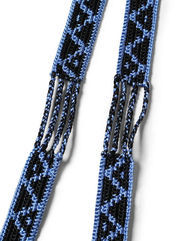 Kapital Macrame Maxi Belt (Chippewa Basket Mountain Pattern)