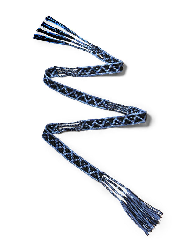 Kapital Macrame Maxi Belt (Chippewa Basket Mountain Pattern)
