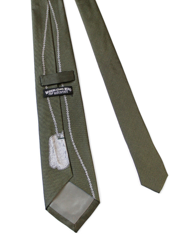 Kapital Silk Twill Dog-TAG Tie
