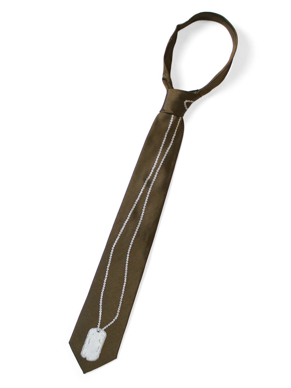 Kapital Silk Twill Dog-TAG Tie