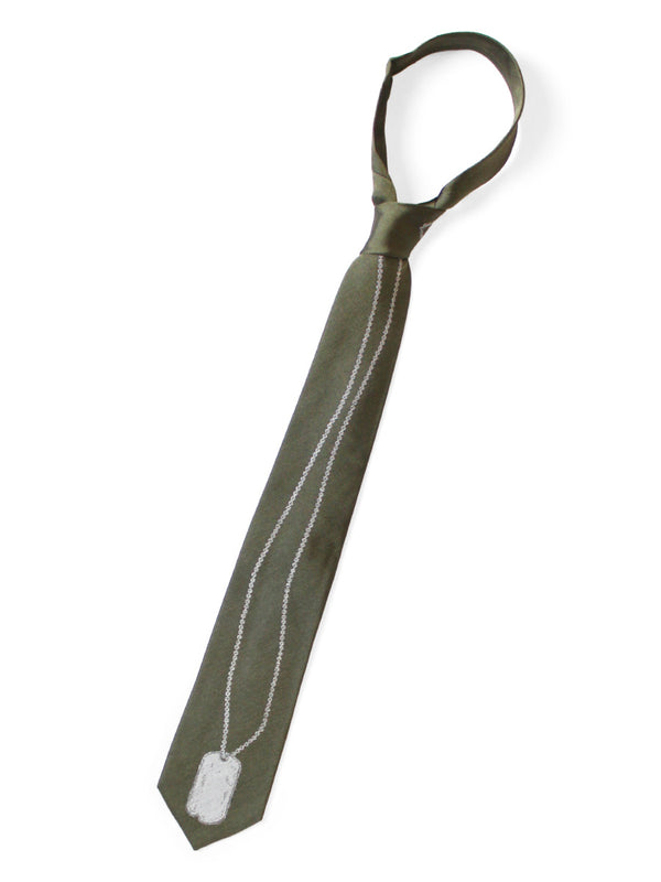 Kapital Silk Twill Dog-TAG Tie