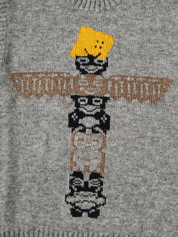 Kapital 5G Wool Peckish Totem Pole Vest