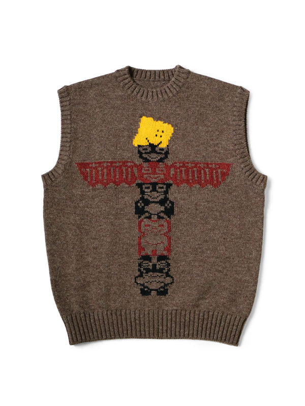 Kapital 5G Wool Peckish Totem Pole Vest