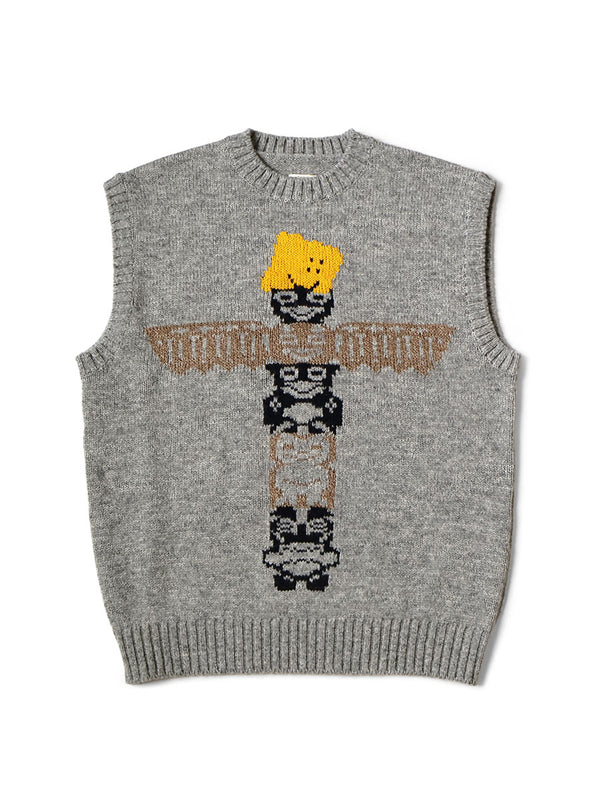 Kapital 5G Wool Peckish Totem Pole Vest