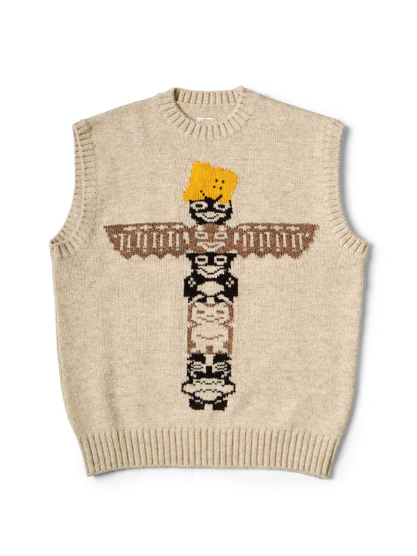 Kapital 5G Wool Peckish Totem Pole Vest