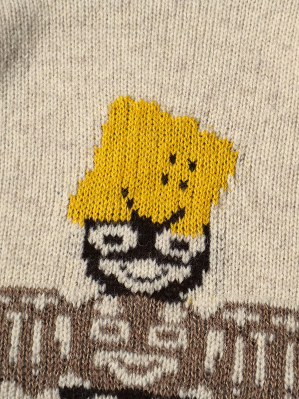 Kapital 5G Wool Peckish Totem Pole High Neck Sweater