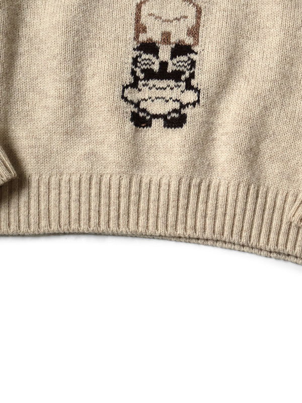 Kapital 5G Wool Peckish Totem Pole High Neck Sweater