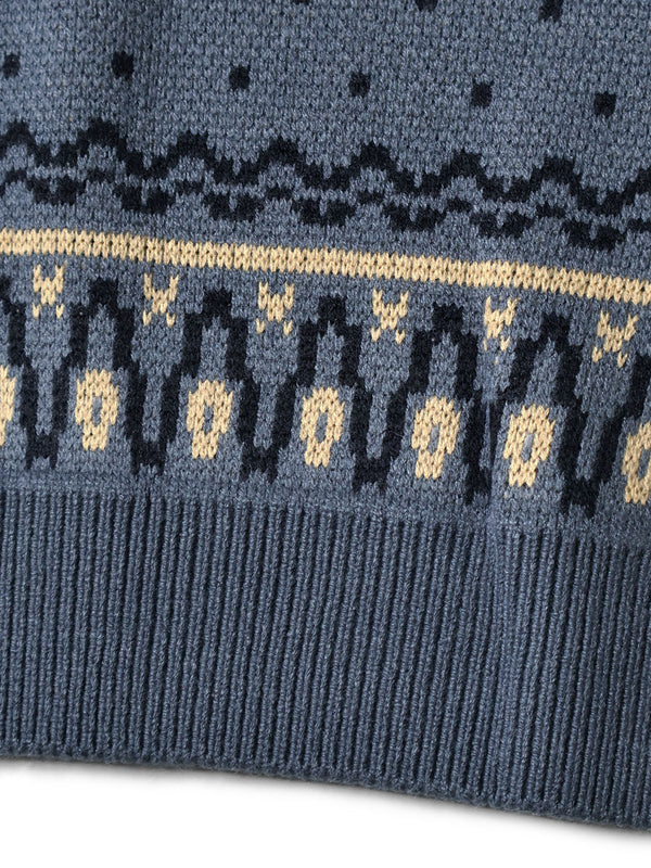 Kapital 8G Fair Isle Crew Sweater (Canoe)