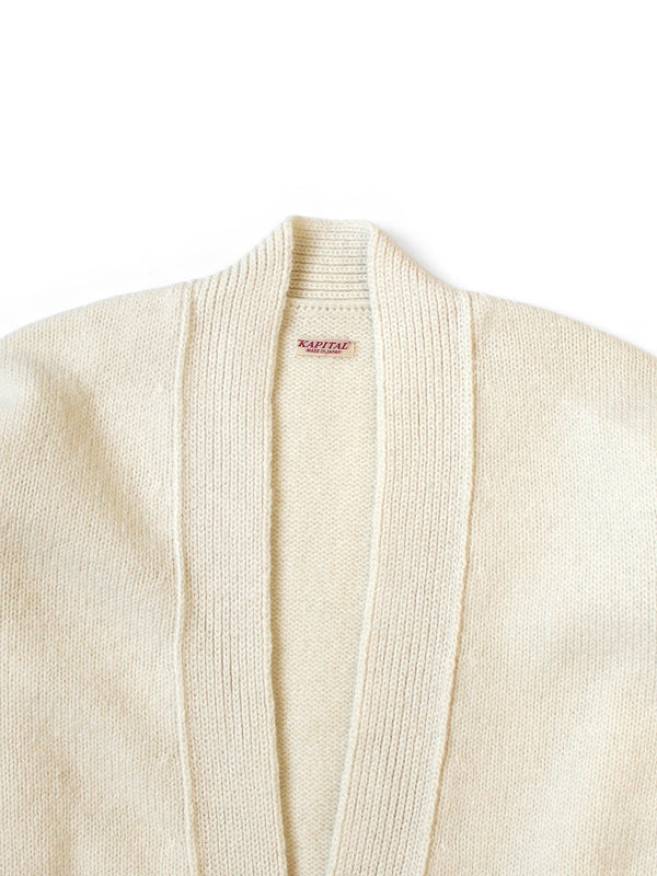 Kapital 5G Wool Needle-Punched Argyle Cardigan