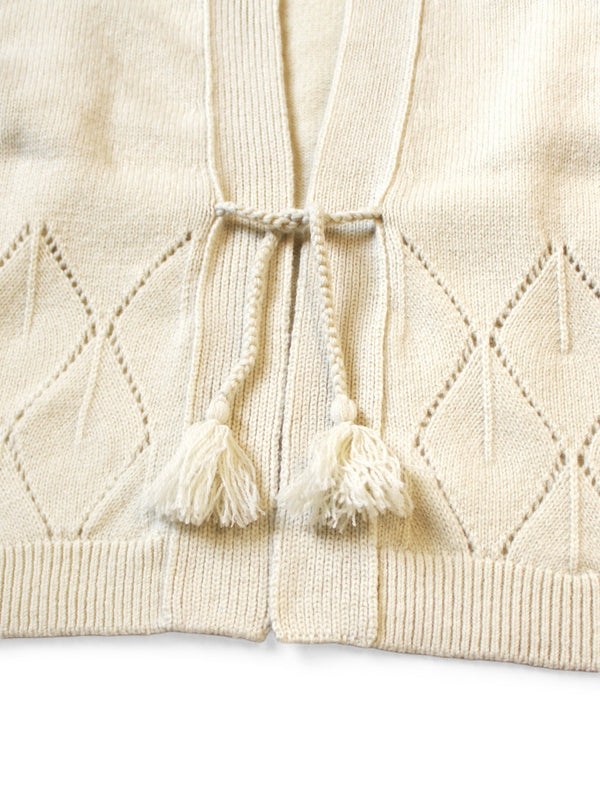 Kapital 5G Wool Needle-Punched Argyle Cardigan