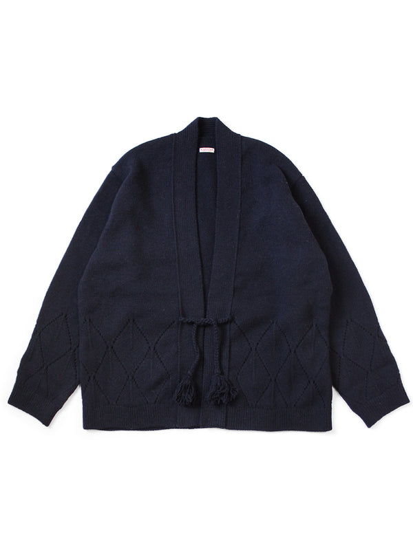 Kapital 5G Wool Needle-Punched Argyle Cardigan