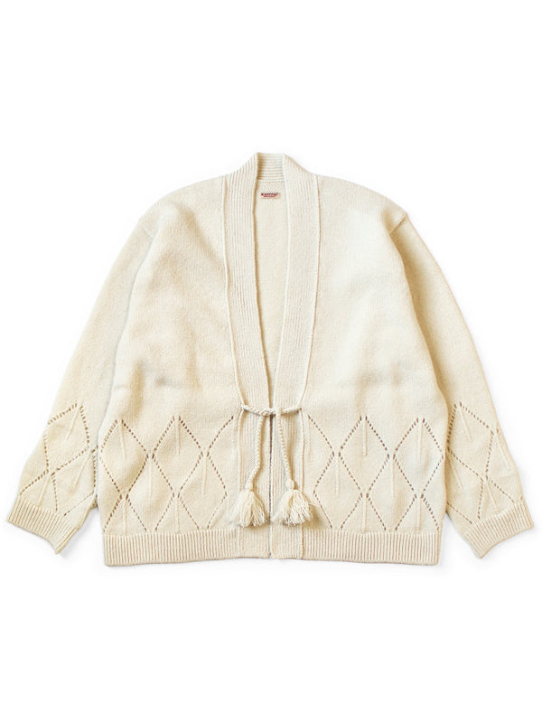 Kapital 5G Wool Needle-Punched Argyle Cardigan