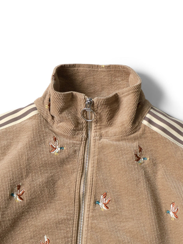 Kapital 11W Stretch Corduroy Duck Embroidery Track Jacket (Banner Stripe)
