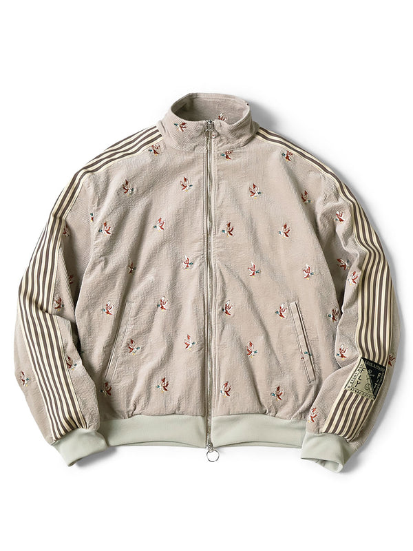 Kapital 11W Stretch Corduroy Duck Embroidery Track Jacket (Banner Stripe)