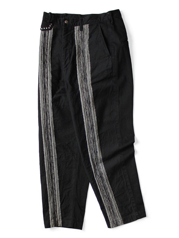 Kapital 12oz Arrow Pattern Jacquard Denim Nîmes Pants