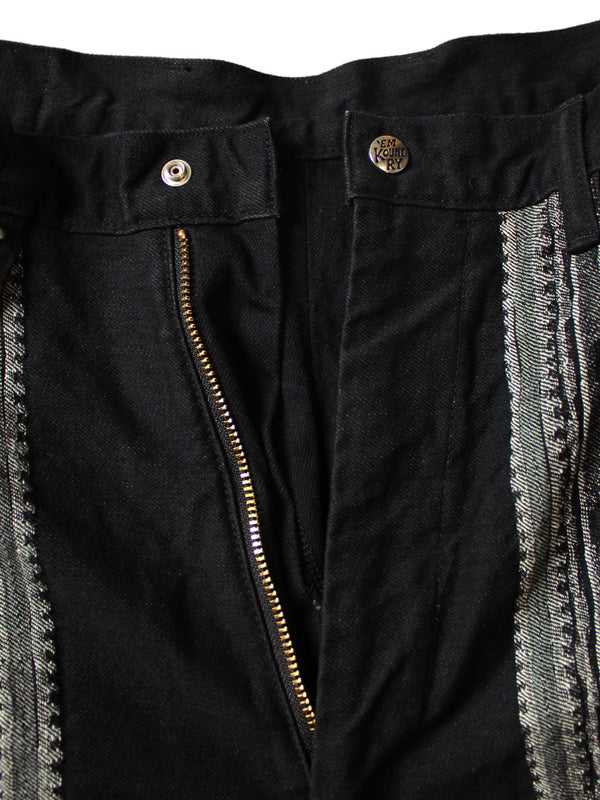 Kapital 12oz Arrow Pattern Jacquard Denim Nîmes Pants